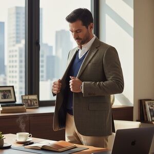 Luciano Barbera Tan Sport Coat